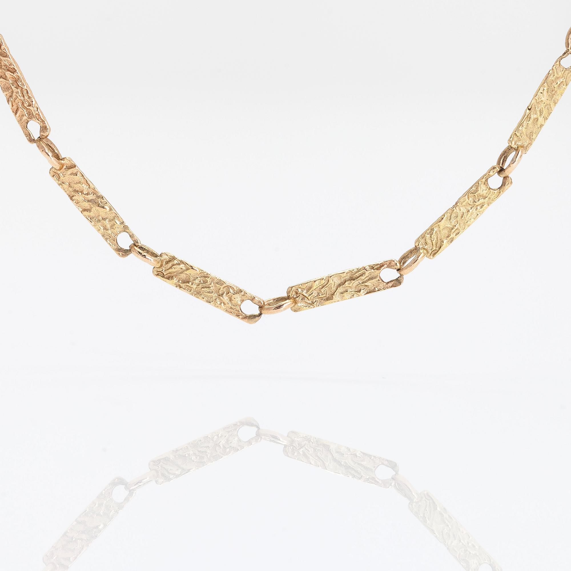 Halsband, 14K guld. Finska stämplar.