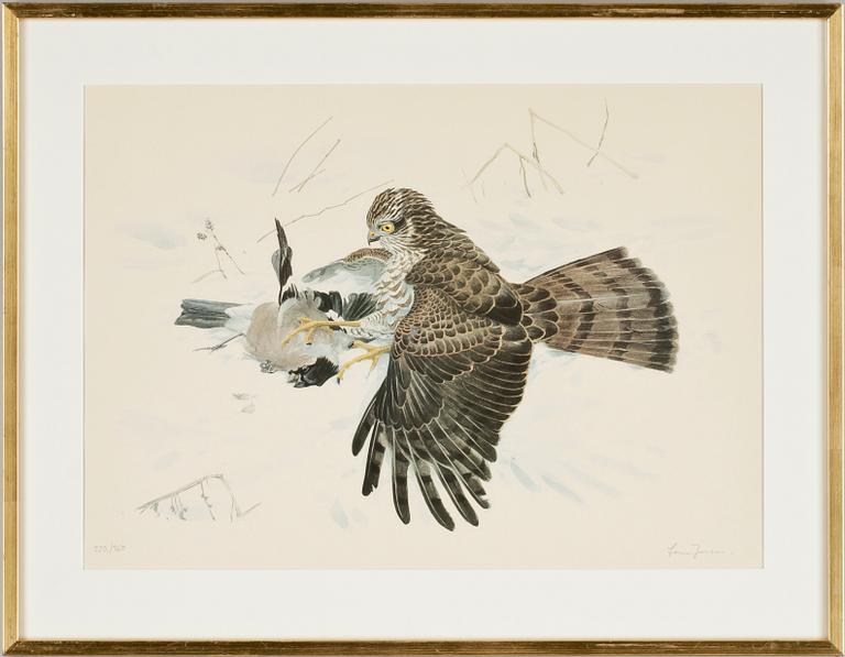 LARS JONSSON, färglitografi. Sign och numr. 322/350.