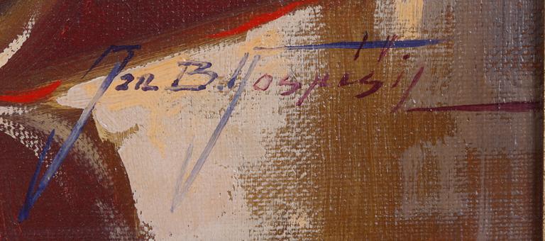 POSPISIL, JAN, B, olja på duk, sign.