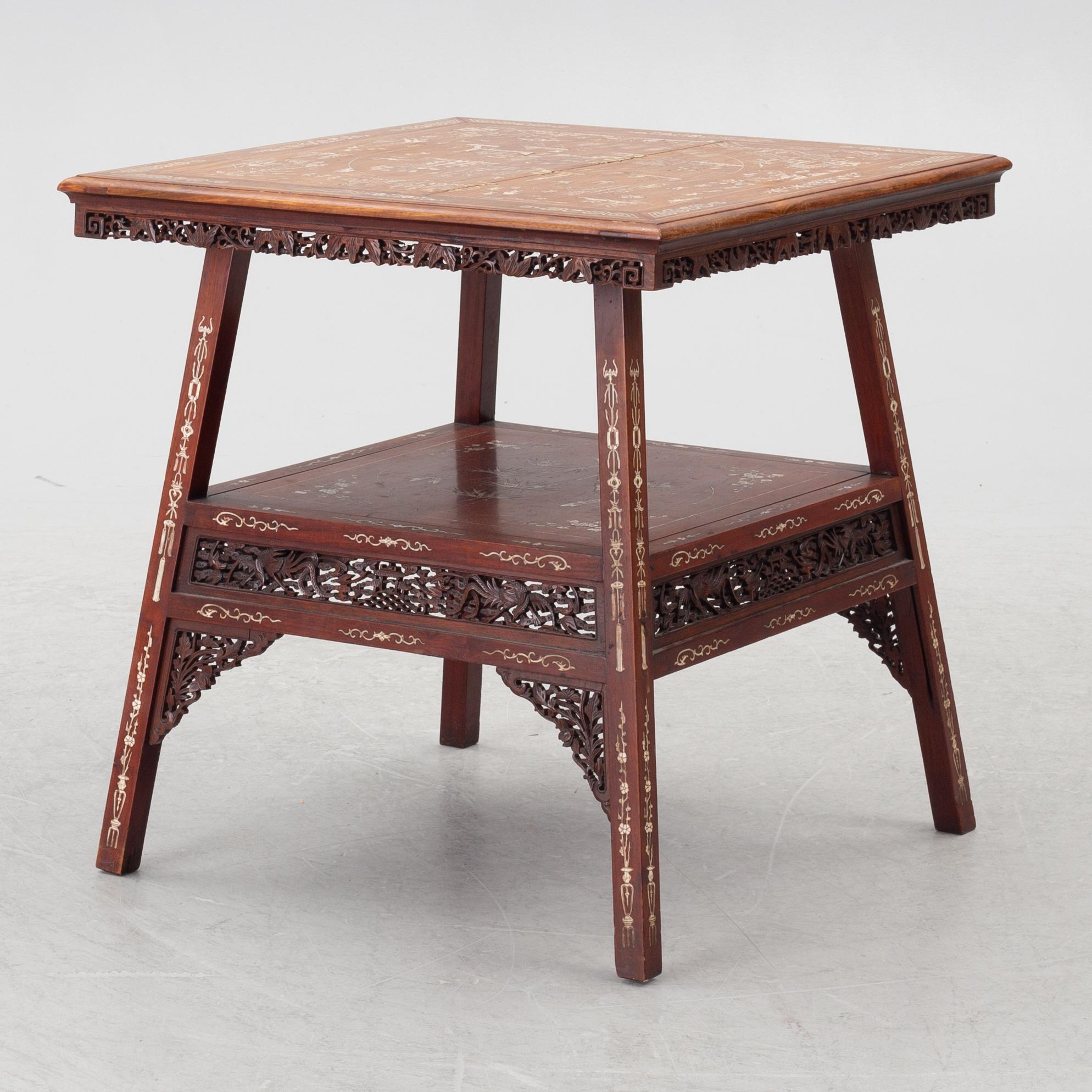 A hardwood table, China, 20th century.