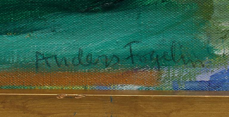 ANDERS FOGELIN, olja på duk, signerad.