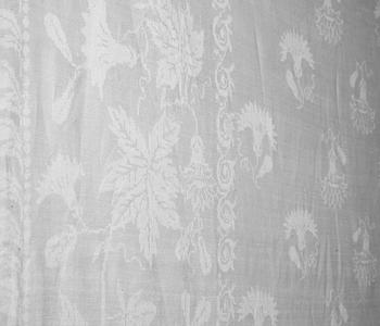 TABLE CLOTH, linen damask. 398,5 x 263 cm. Wadstena Fabrik, Sweden.