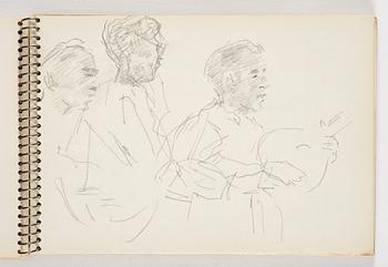 Lotte Laserstein, 4 skissböcker med blyertsteckningar.