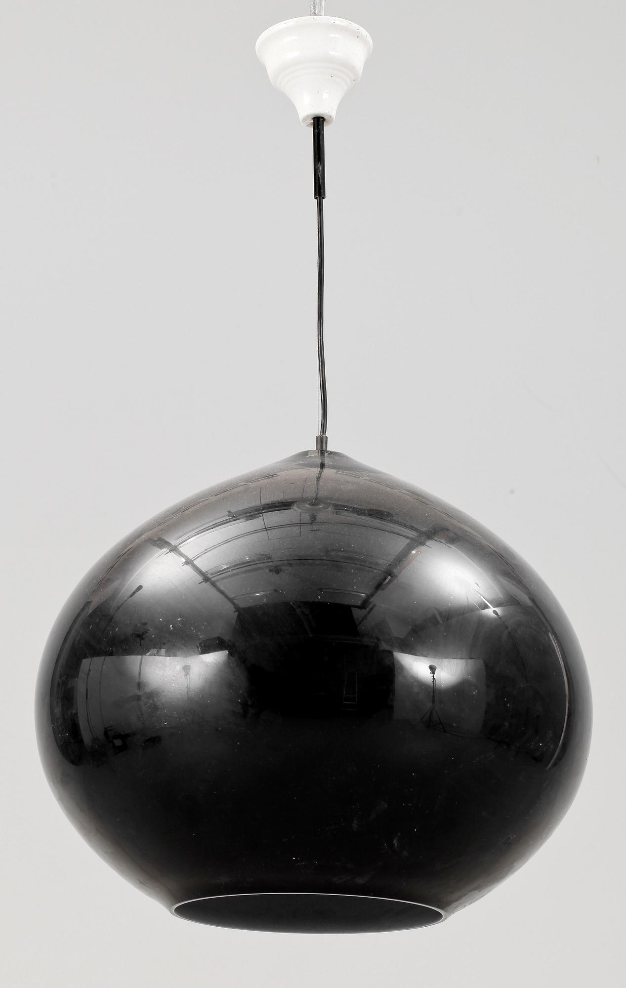 TAKLAMPA, glas, Murano, Italien. Höjd ca 39 cm, exklusive sladd.