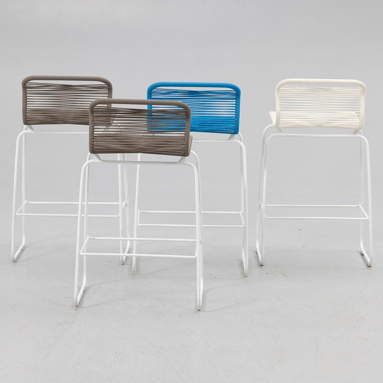 Verner Panton, barstolar, 4 st, "Panton One", Montanatana.