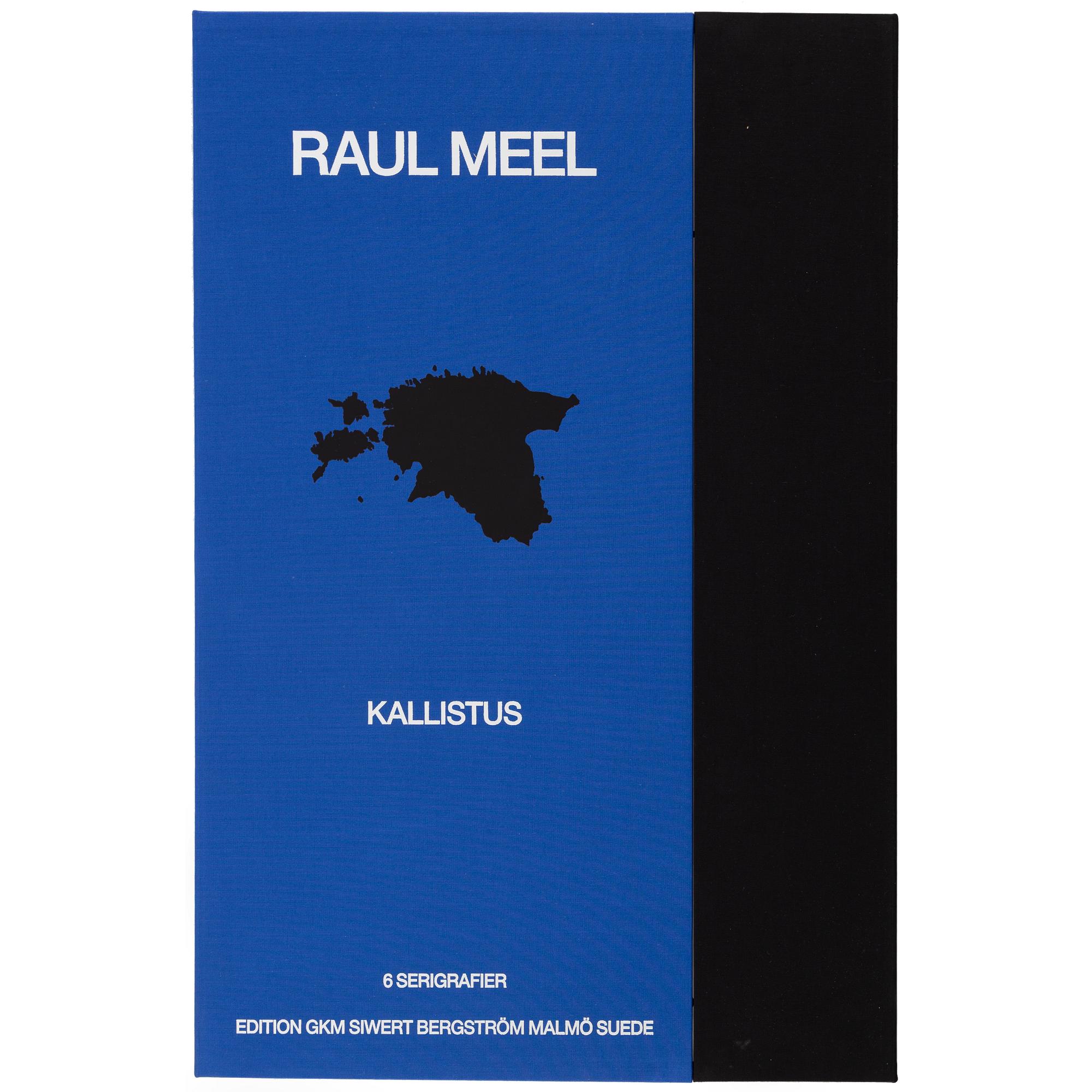 Raul Meel, portfolio with 6 silkscreen in colours, 1989, signed X/X.