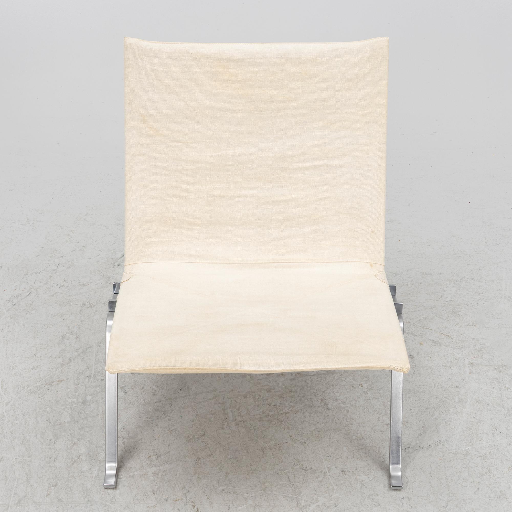 Poul Kjaerholm, a "PK-22" armchair, E Kold Christensen, Denmark.