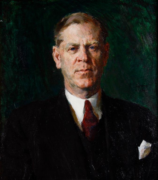 TÄGTSTRÖM, DAVID. Olja på duk, sign o dat 1941.