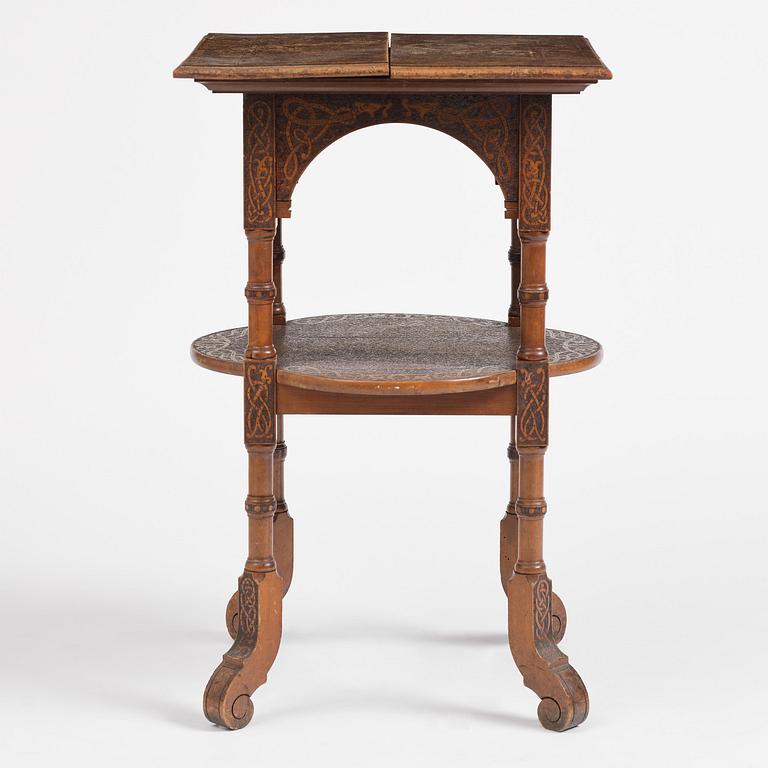 Table, probably Norway, Old Norse style, late 19th century.