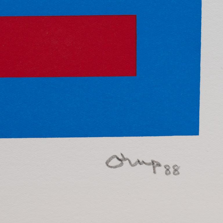 BENGT ORUP, serigrafi, signerad, daterad 88 och numrerad 155/200.