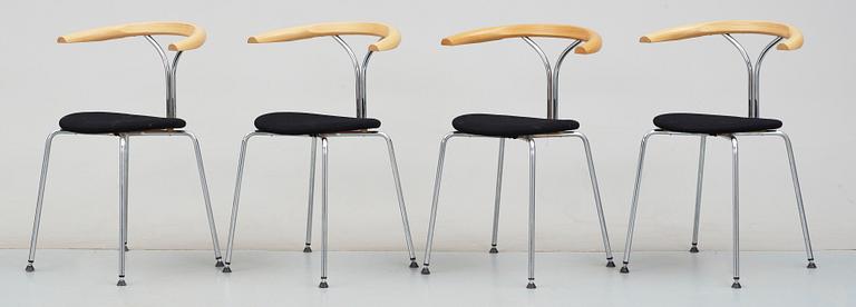 STOLAR, 4 st,  Björn Alge, Lindlöfs Interiör, Lammhult. Stämpelmärkta.