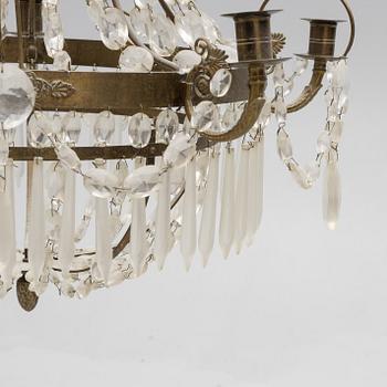 A Empire style chandelier, early 20th Century.