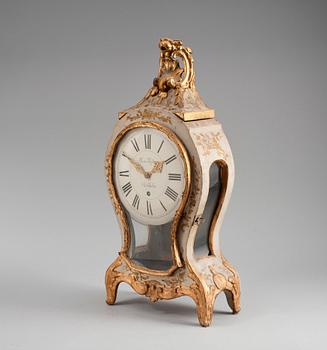 A Swedish 18th century Rococo bracket clock by H. Wessman, master 1787.