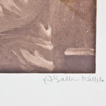 AKSELI GALLEN-KALLELA, heliogravyr, signerad.