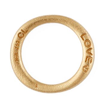 RING, Love, nr 1, Ole Lynggaard, 18k guld, vikt 4,9g.