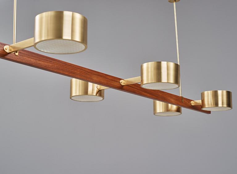 Hans-Agne Jakobsson, a large model ”T 261/10”, ceiling lamp, probably made to order, Hans-Agne Jakobsson AB, Markaryd, 1950-60s.