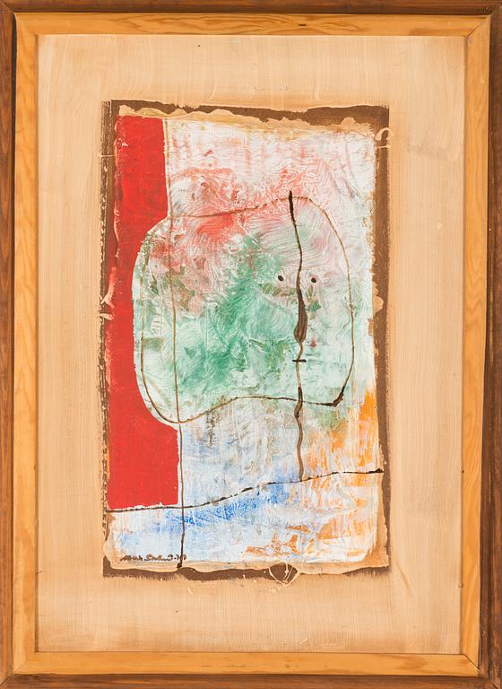 Max Salmi, oil on board, signed and dated -79.