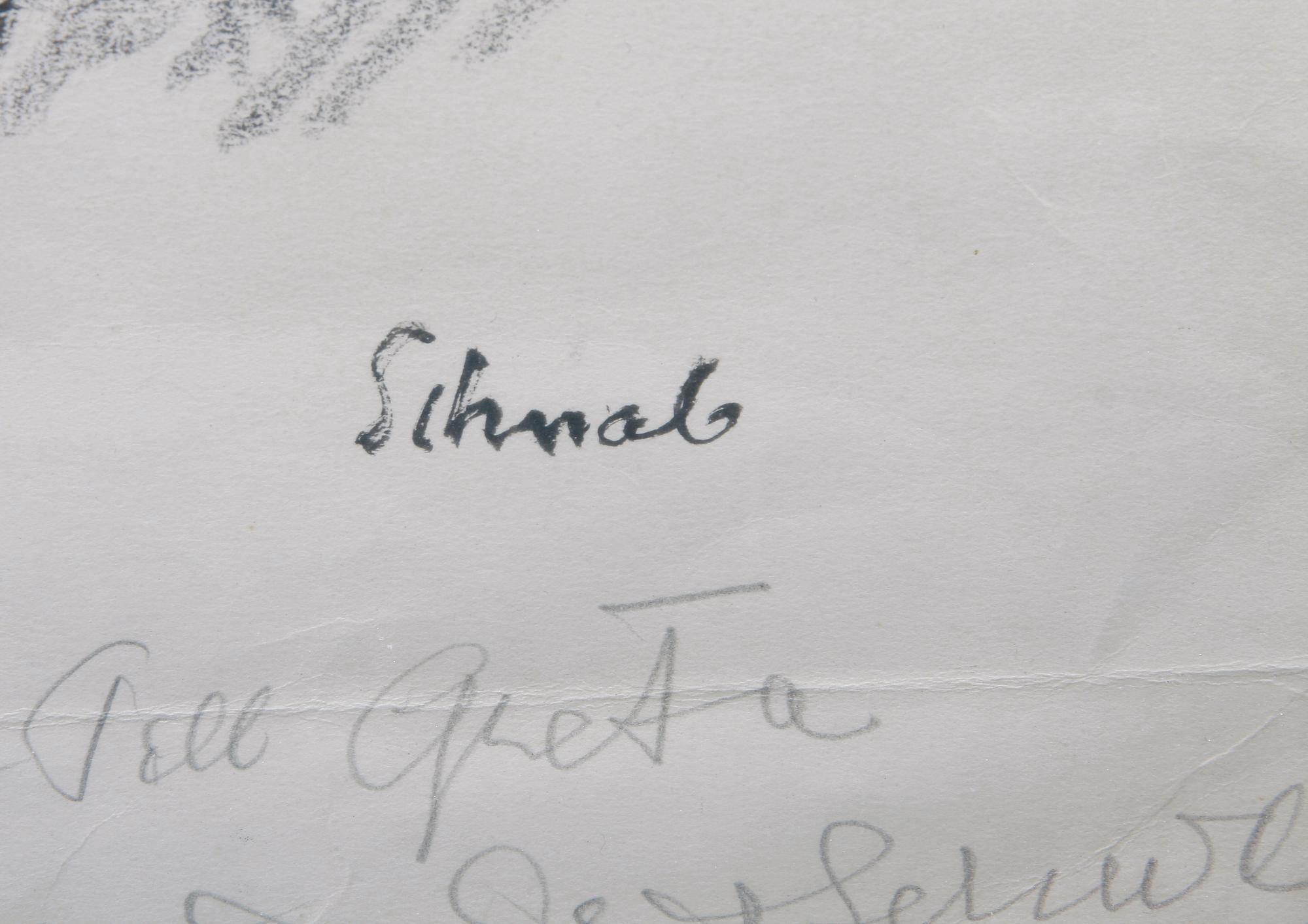 EIGIL SCHWAB, teckning. Sign.