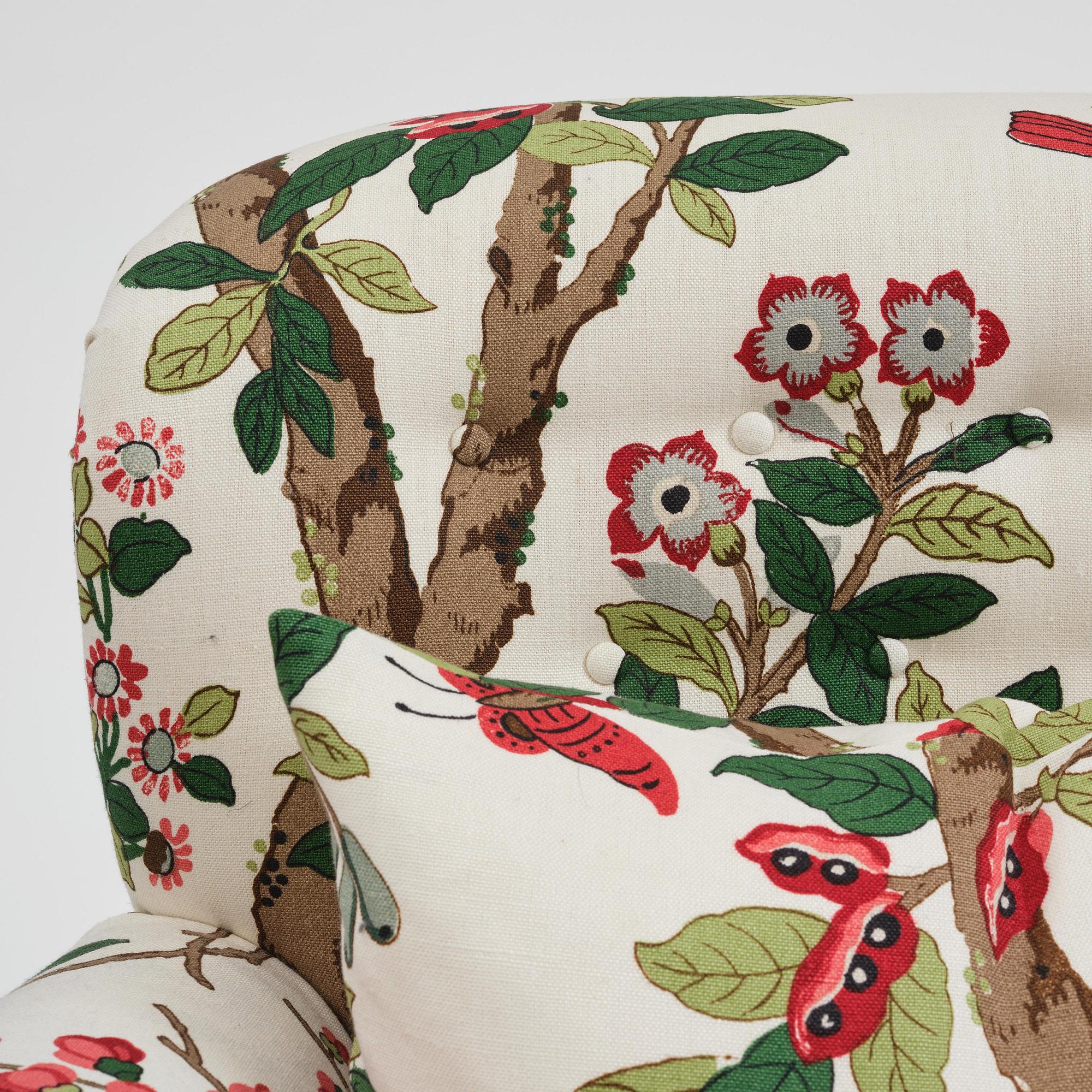 Josef Frank, a pair of armchairs model 336, Firma Svenskt Tenn, 2017.