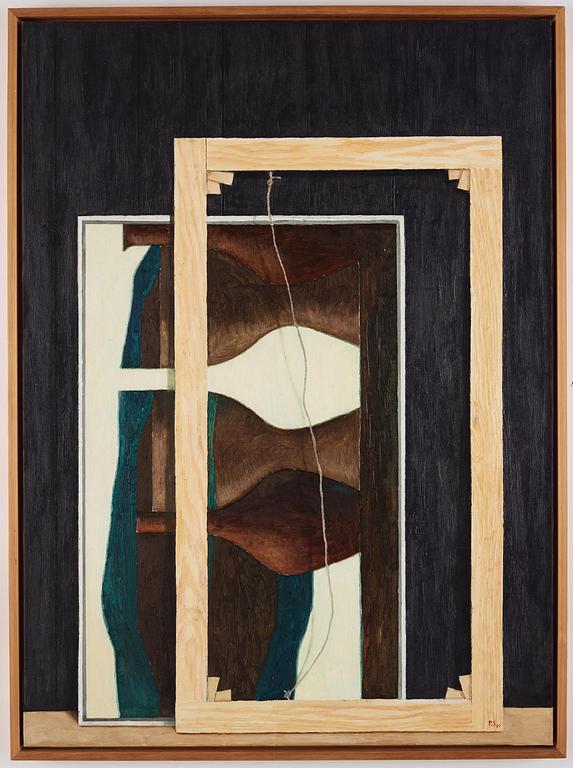 Philip von Schantz, Still life with painting and frame.