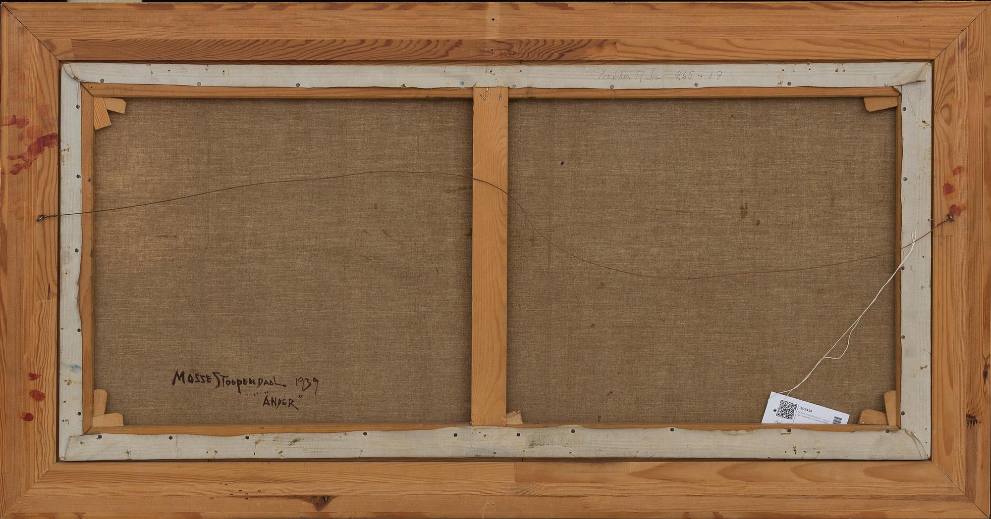 MOSSE STOOPENDAHL, olja på duk, signerad och daterad 1939.