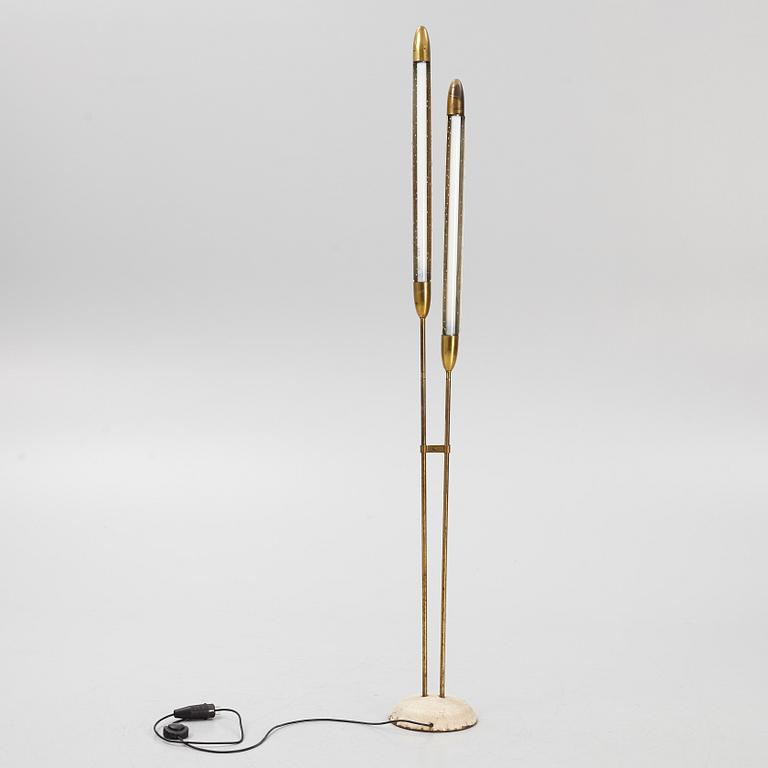 Ernest Igl, floor lamp, "Pfeifenstopfer", Hillebrand Leuchtenfabrik, Germany 1950s.