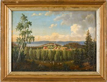 OKÄND KONSTNÄR, olja på duk, 1800-tal.