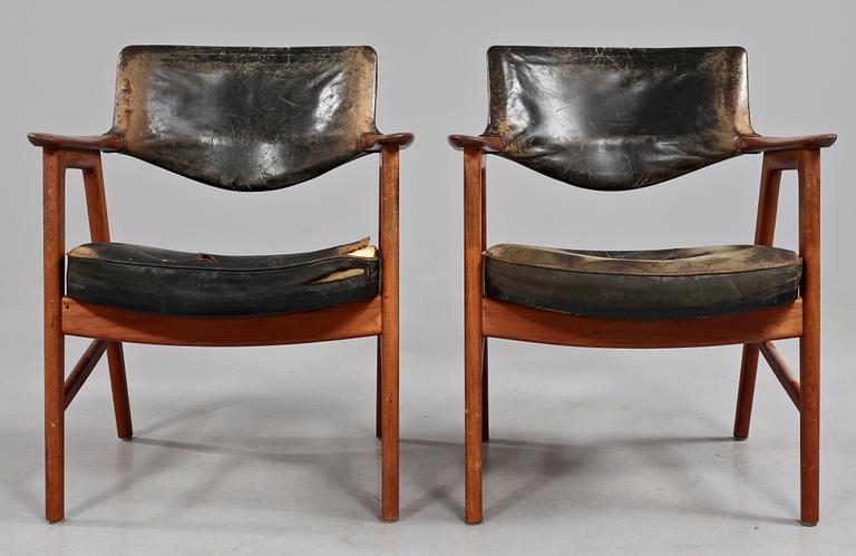 KARMSTOLAR, ett par, Erik Kirkegaard, Danmark, 1950/60-tal.