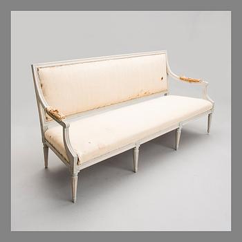 A GUSTAVIAN SOFA, late 18th century, Stockholm. Sweden.