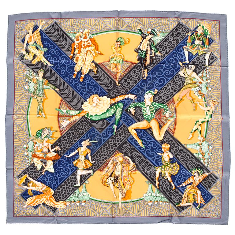 HERMÈS, silk scarf, "Les Ballets Russes".