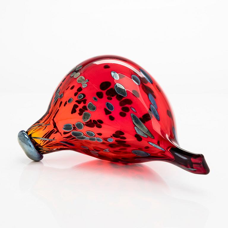 Oiva Toikka, A glass bird, signed O. Toikka Nuutajärvi.