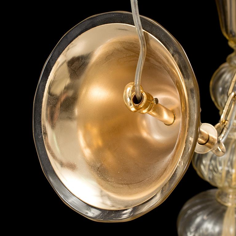 NAPOLEONE MARTINUZZI, a "Doge" ceiling light by Venini Italy, designed 1925-1930.