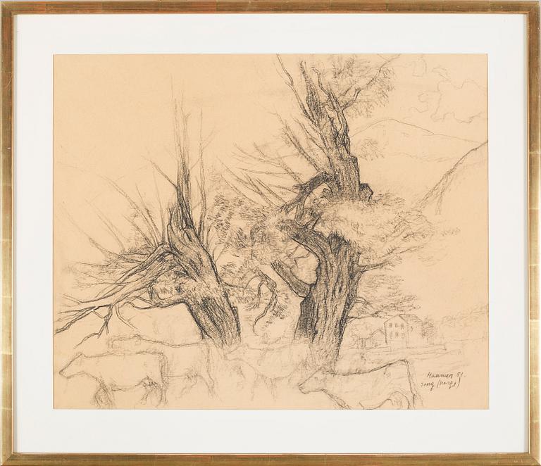 a drawing, signed and dated -51.