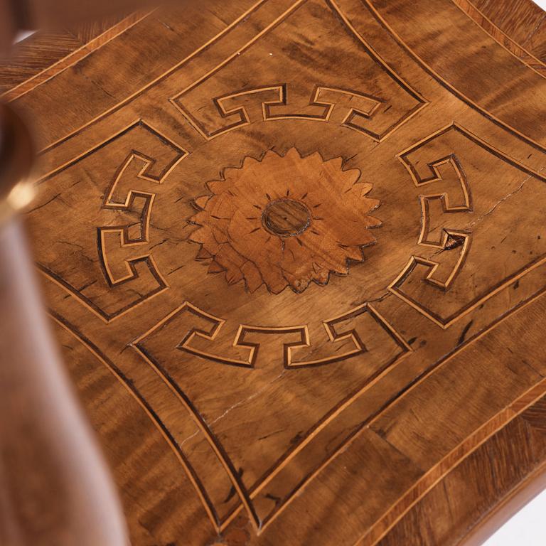 A Gustavian marquetry and gilt-brass mounted tray-table by G. Iwersson (master 1778-1813).