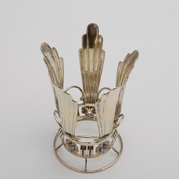 BRUDKRONA, förgyllt silver, K & E Carlson, Göteborg, 1948. Vikt ca 80g.