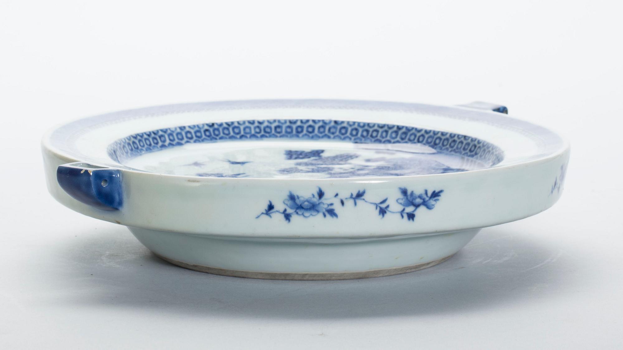 VÄRMEFAT, porslin, Kina 1700/1800-tal.