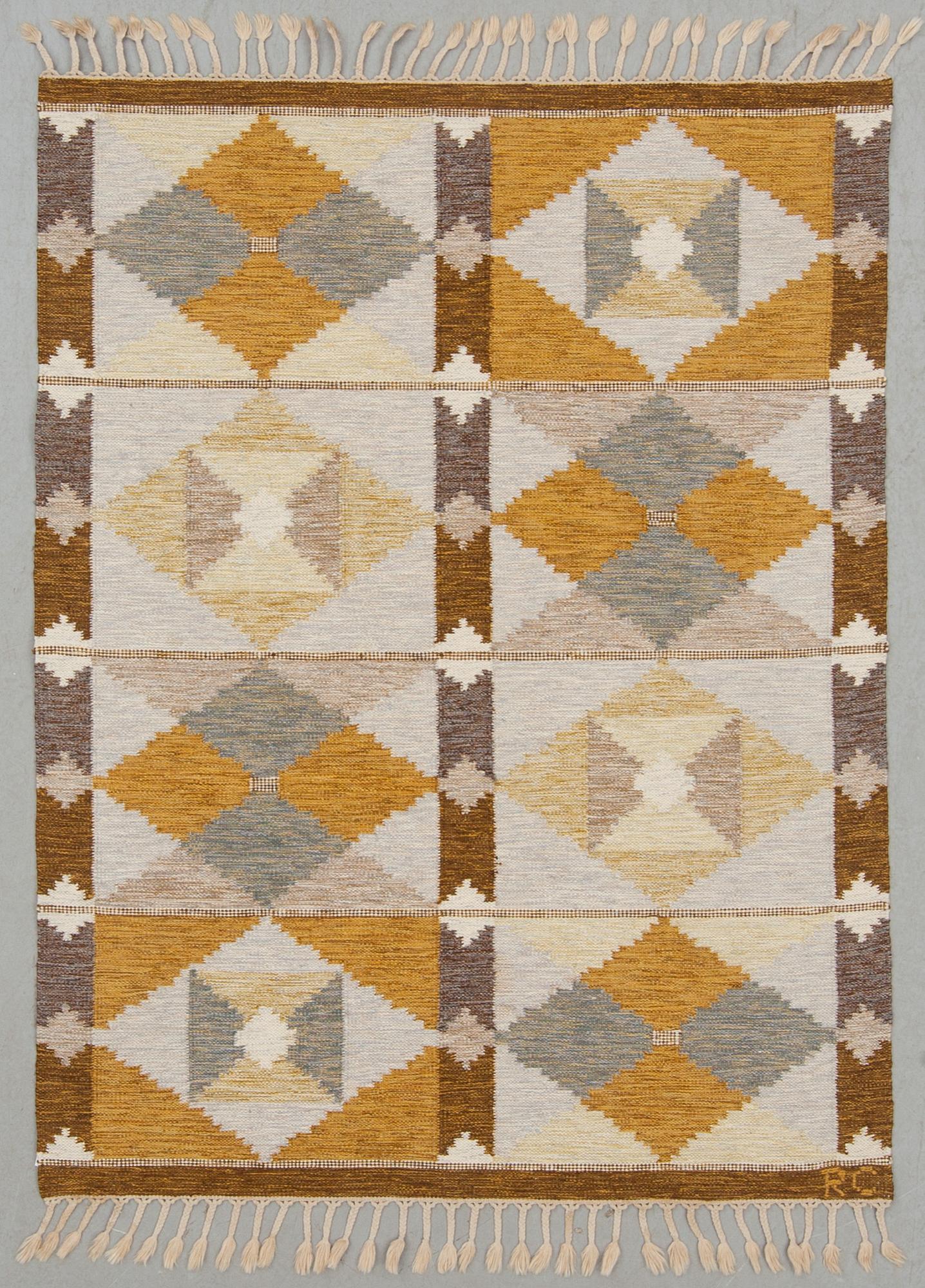 MATTA, rölakan, monogramsignerad RC (Rakel Carlander). Ca 191 x 139 cm.