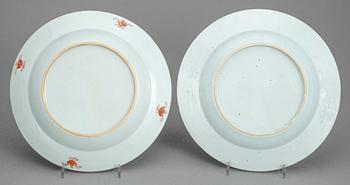 TALLRIKAR, 10 st, porslin, Qianlong, Kina 1700-tal.