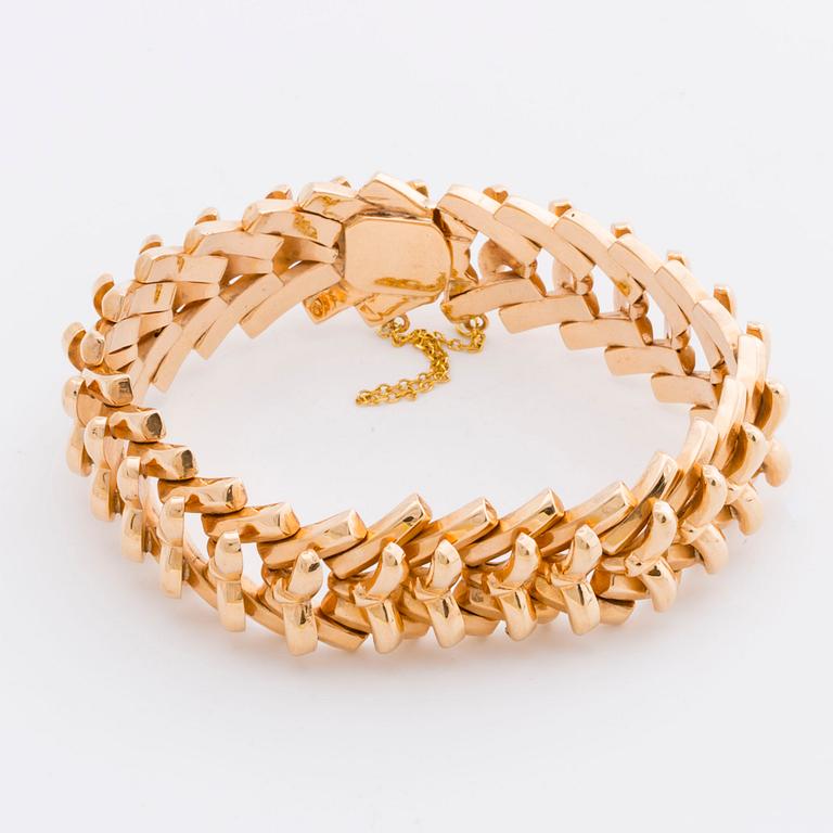 BRACELET 18K gold,  60,1 g.