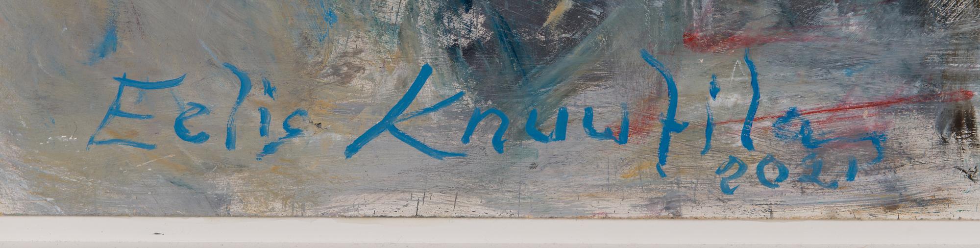 Eelis Knuutila, oil on board, signed and dated 2021.
