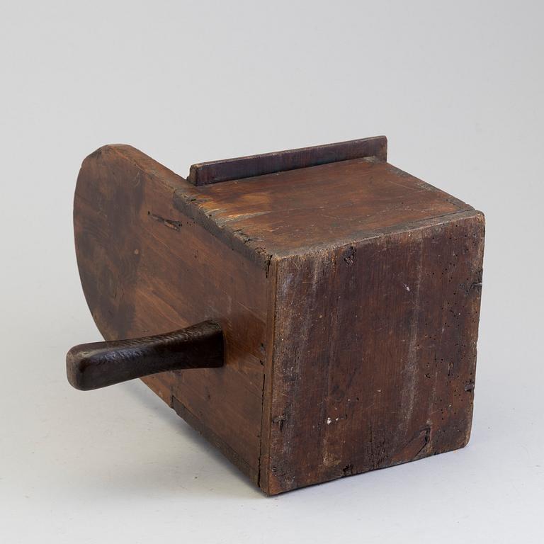 A WOODEN OFFERING BOX, probably 17th century.