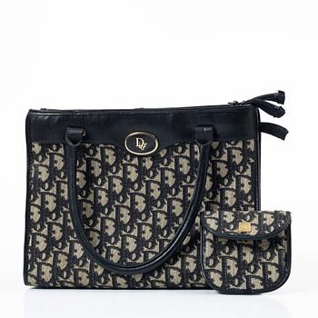 Christian Dior, väska samt portmonnä, vintage.
