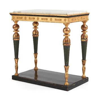 40. A late Gustavian console table, early 19th Century.