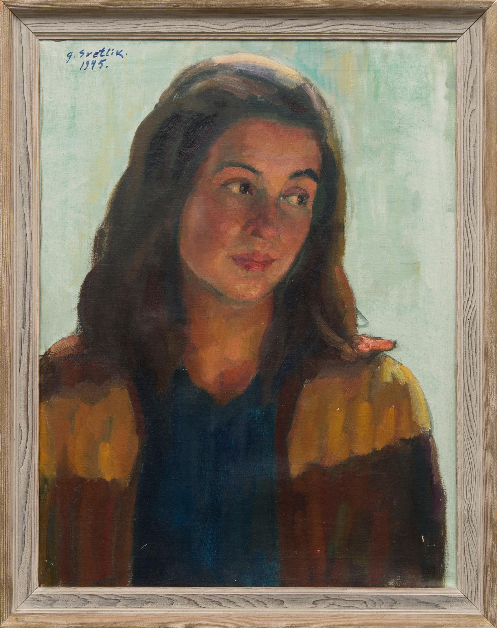 GEORGES VON SWETLIK, öljy kankaalle, signeerattu ja päivätty 1945.