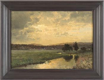 EDVARD BERGH, oil on canvas, verso signed/inscribed Ed. Berg.