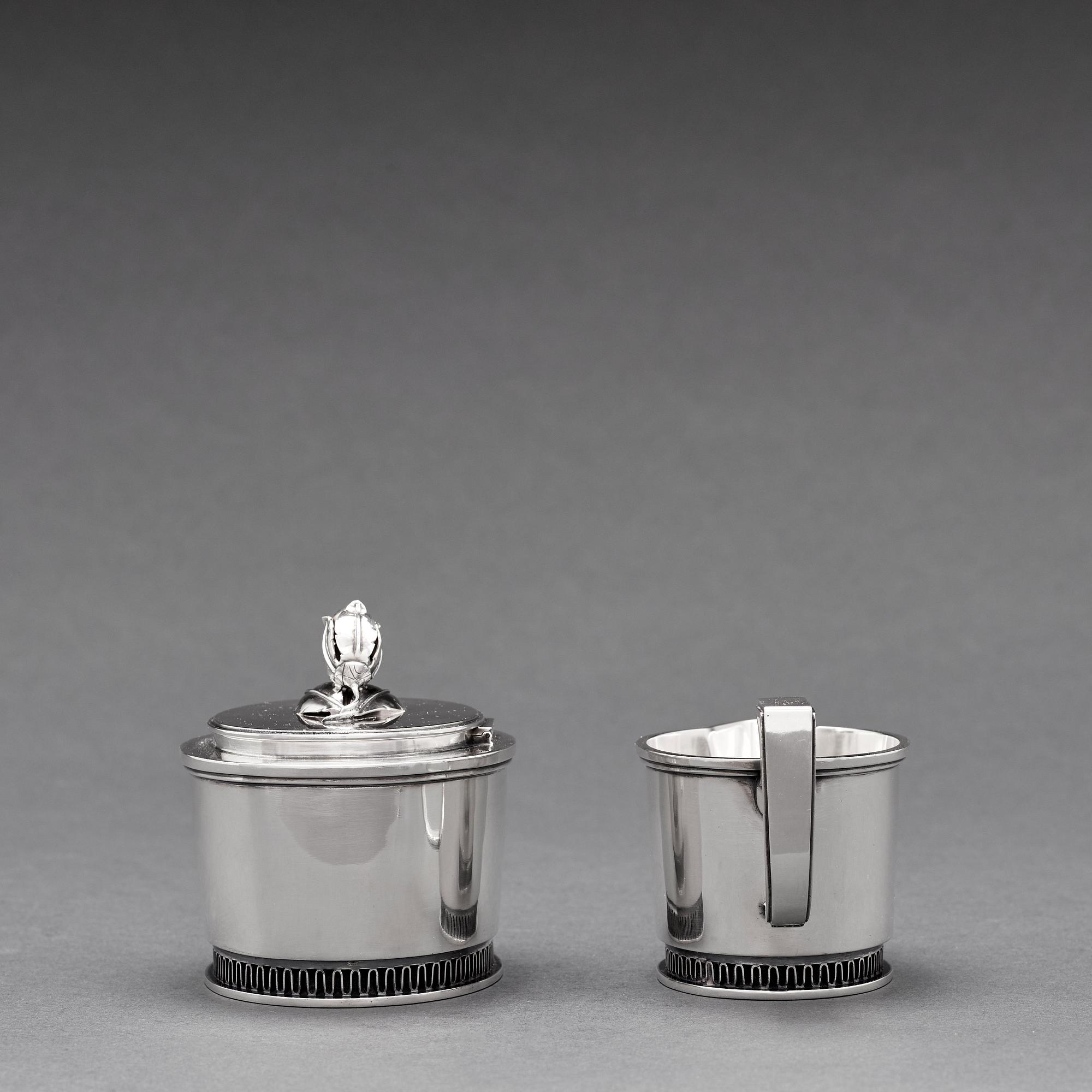 Carl Fredrik Carlman, a 3 pieces coffee service, Stockholm 1967.