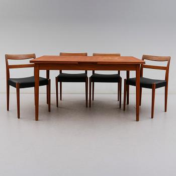 BORD OCH STOLAR, 4 st, "Garmi", Nils Jonsson, Troeds, 1900-talets andra hälft.