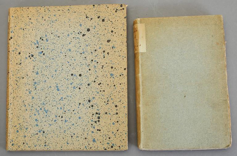 BÖCKER OM MYNT, 2 st, bla Trettio historiska afhandlingar öfwer Swenska Mynt.., år 1755, Ziervogel, Stockholm utan år.