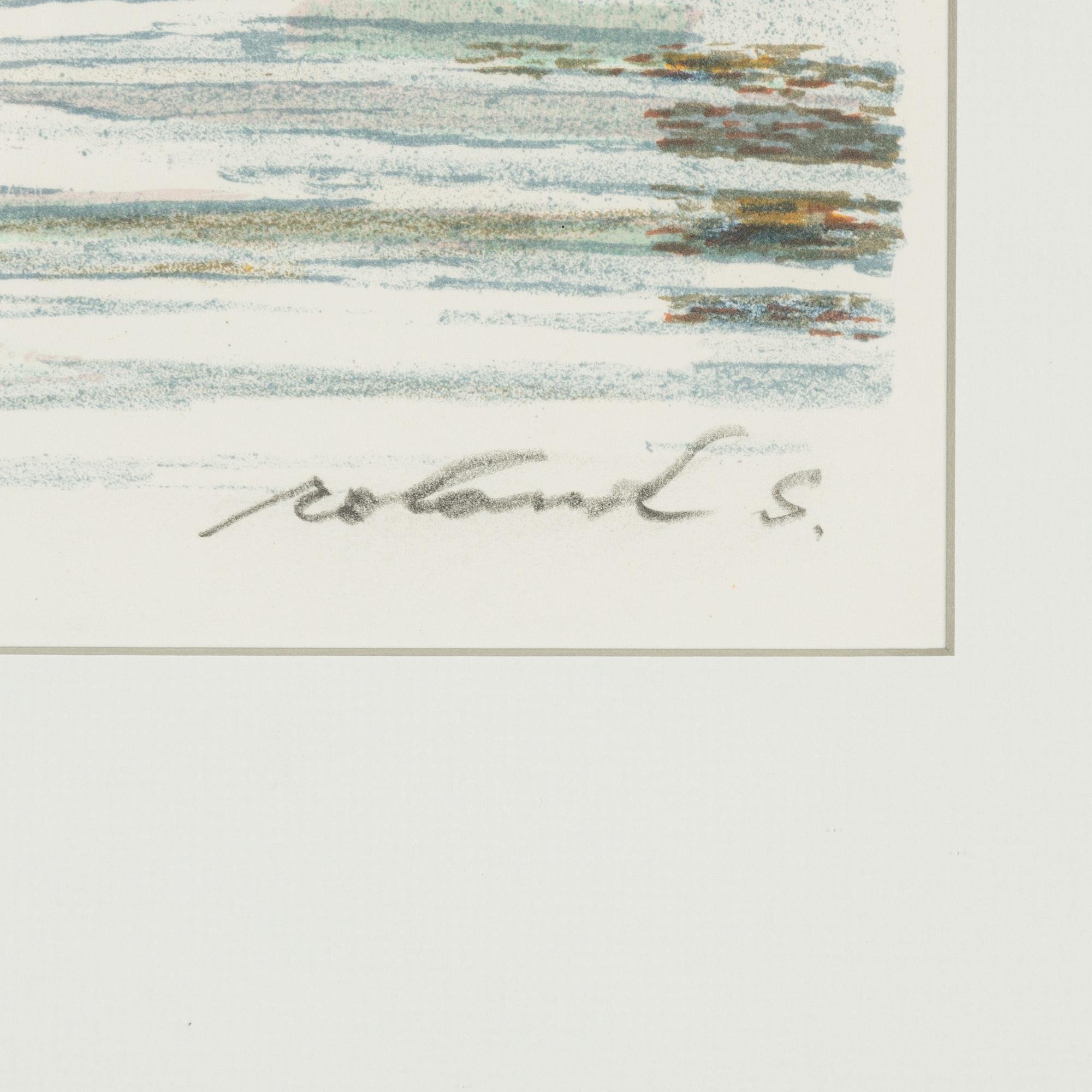 Roland Svensson, lithograph in colours, signed 293/350.