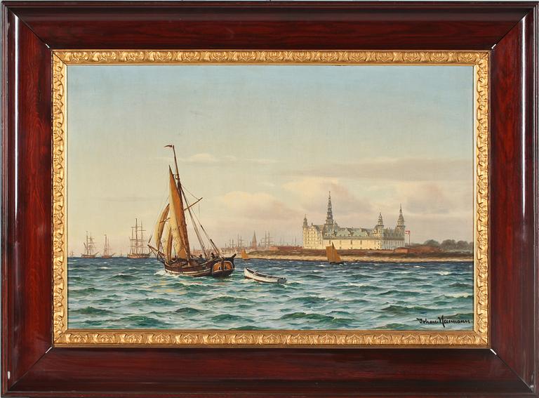 JOHAN JENS NEUMANN, olja på duk, signerad.